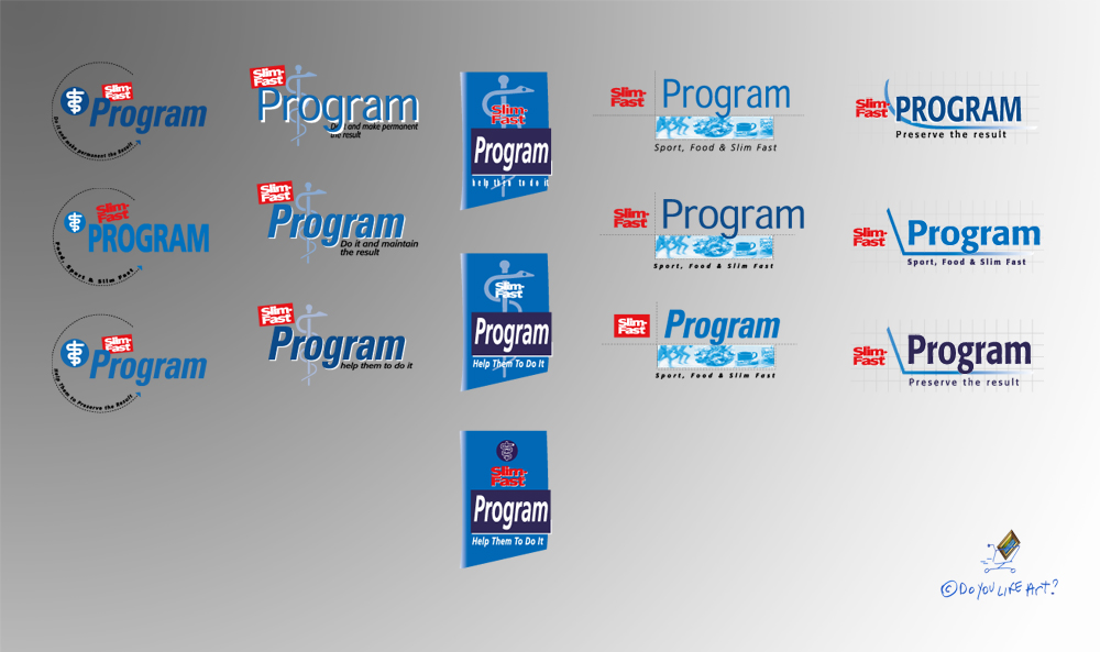 Slim-fast program - s&eacute;rie 2 et logo d&eacute;finitif